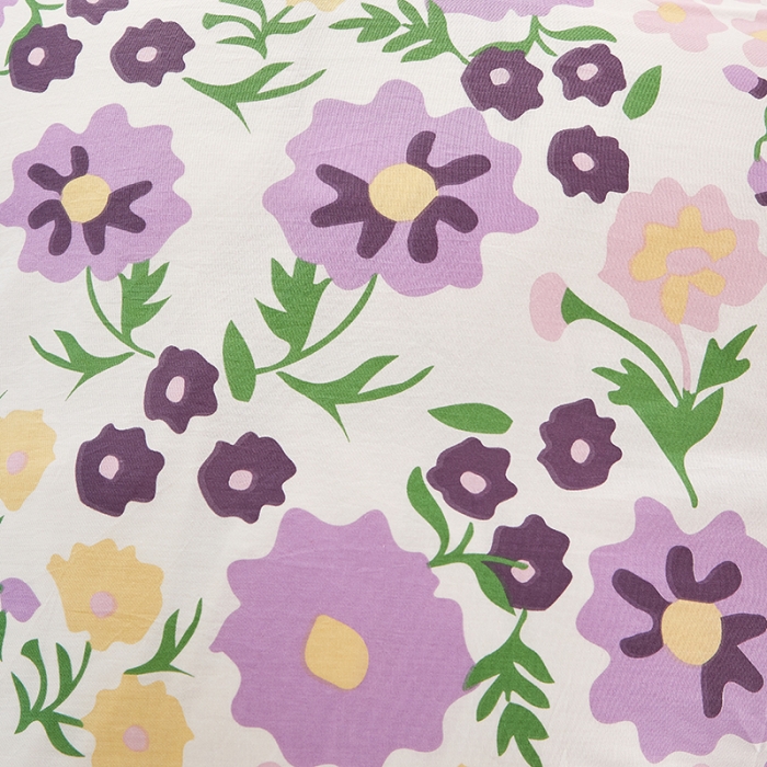 91家纺网 家纺一手货源 找家纺 十个点 2022新款全棉夹棉印花床裙 花海之恋