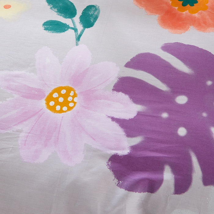 91家纺网 家纺一手货源 找家纺 十个点 2022新款全棉夹棉印花床裙 沐春