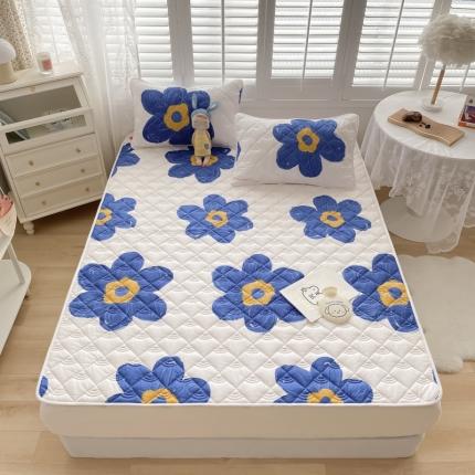 鑫钰 2023新款全棉抗菌印花薄床垫 奈思-兰