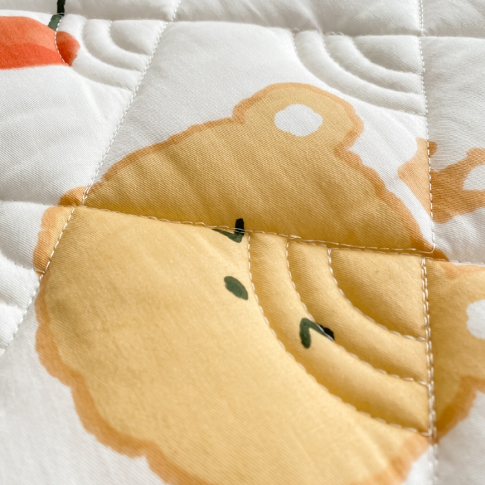 91家纺网 家纺一手货源 找家纺 鑫钰 2023新款全棉抗菌印花薄床垫 樱桃小丸子