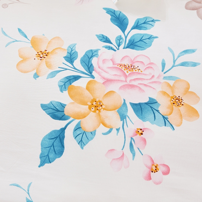 91家纺网 家纺一手货源 找家纺 十个点 2022新款全棉夹棉印花床裙四件套 七月