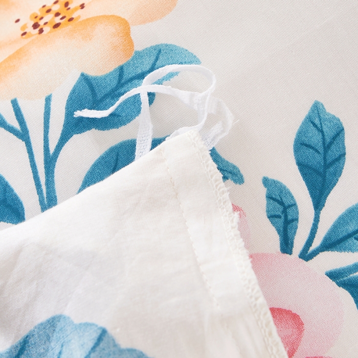 91家纺网 家纺一手货源 找家纺 十个点 2022新款全棉夹棉印花床裙四件套 七月