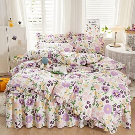 91家纺网 家纺一手货源 找家纺 （总）十个点 2022新款全棉夹棉印花单被套