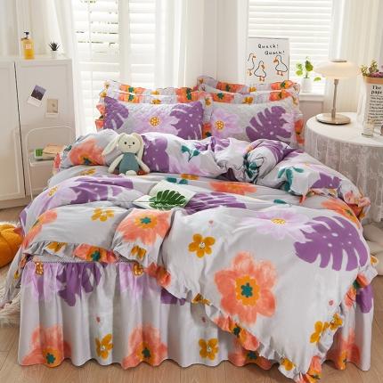 91家纺网 家纺一手货源 找家纺 （总）十个点 2022新款全棉夹棉印花单被套