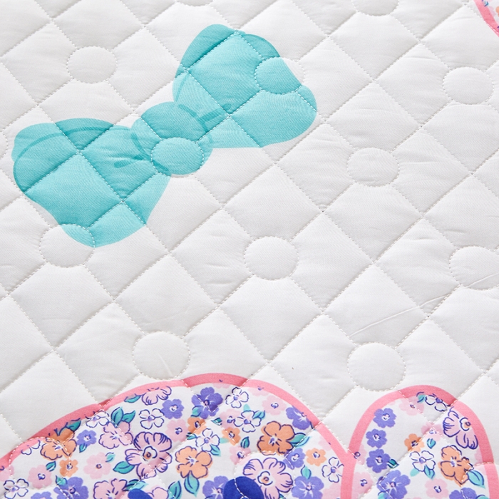 91家纺网 家纺一手货源 找家纺 十个点 2022新款全棉夹棉印花单被套 花花狗