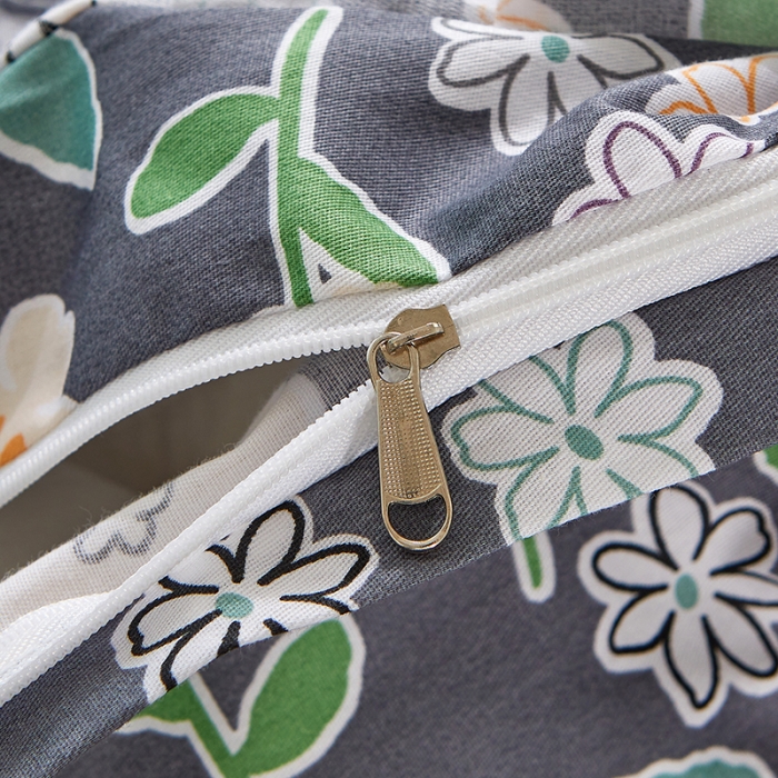 91家纺网 家纺一手货源 找家纺 十个点 2022新款全棉夹棉印花单被套 花颜