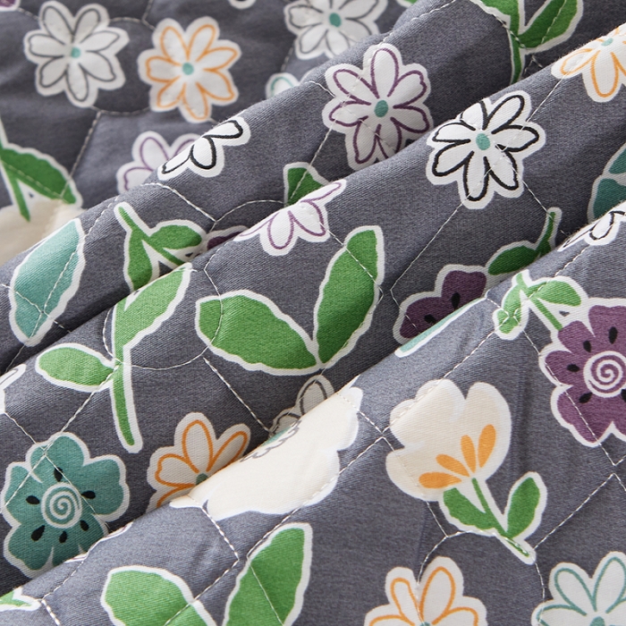 91家纺网 家纺一手货源 找家纺 十个点 2022新款全棉夹棉印花单被套 花颜