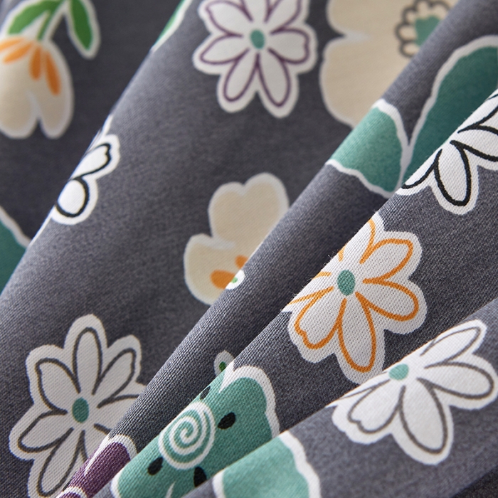 91家纺网 家纺一手货源 找家纺 十个点 2022新款全棉夹棉印花单被套 花颜