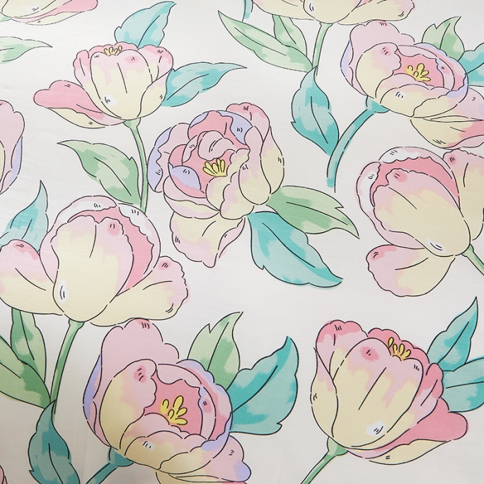 91家纺网 家纺一手货源 找家纺 十个点 2022新款全棉夹棉印花单被套 花影