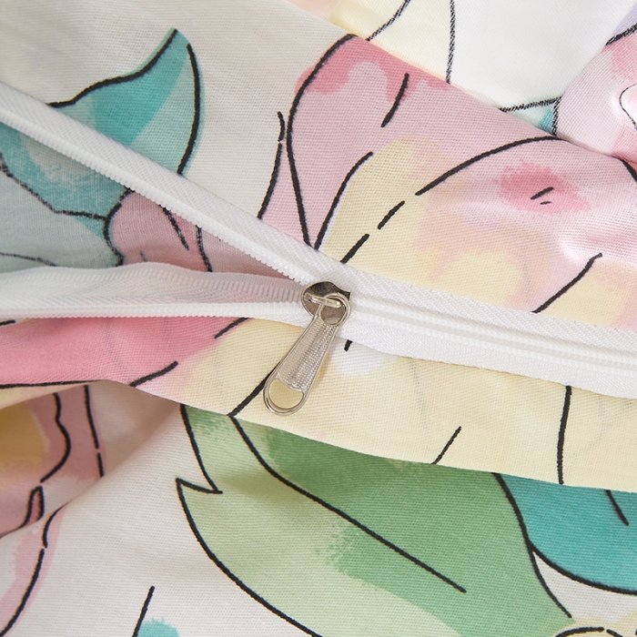 91家纺网 家纺一手货源 找家纺 十个点 2022新款全棉夹棉印花单被套 花影