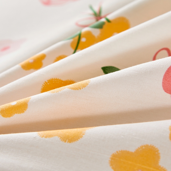 91家纺网 家纺一手货源 找家纺 十个点 2022新款全棉夹棉印花单被套 秋枝