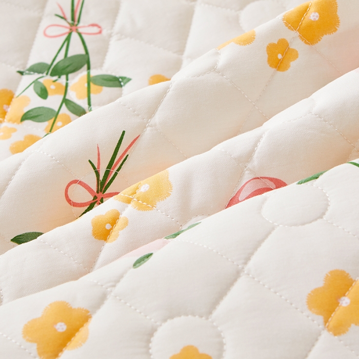 91家纺网 家纺一手货源 找家纺 十个点 2022新款全棉夹棉印花单被套 秋枝