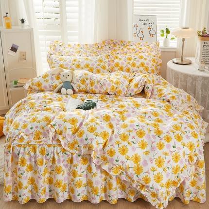 十个点 2022新款全棉夹棉印花单被套 五月花