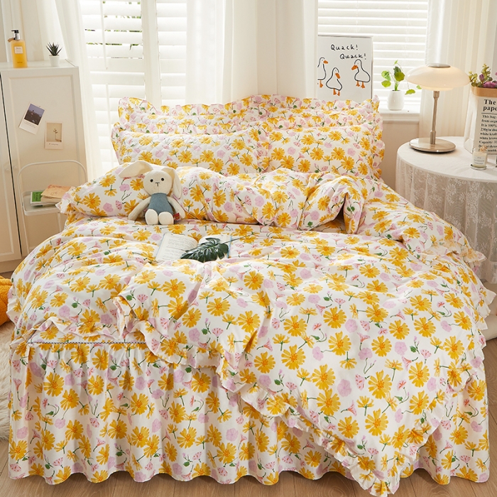 91家纺网 家纺一手货源 找家纺 十个点 2022新款全棉夹棉印花单被套 五月花