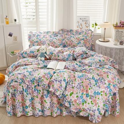 十个点 2022新款全棉夹棉印花单被套 小时光