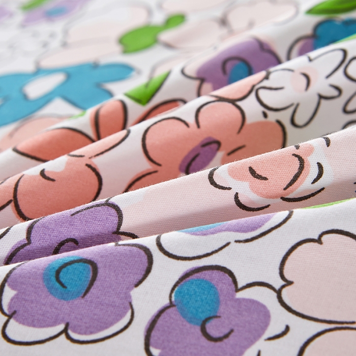 91家纺网 家纺一手货源 找家纺 十个点 2022新款全棉夹棉印花单被套 小时光