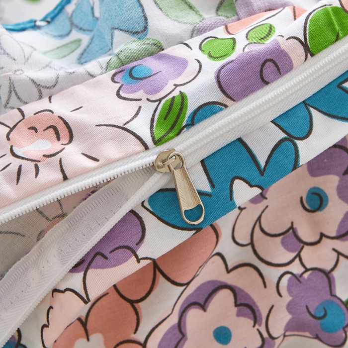 91家纺网 家纺一手货源 找家纺 十个点 2022新款全棉夹棉印花单被套 小时光