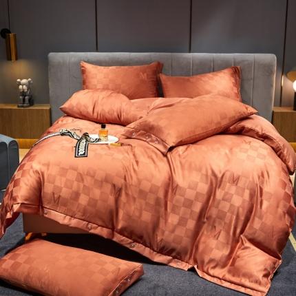 91家纺网 家纺一手货源 找家纺 （总）凡客 2022新款40支仿天丝提花纽扣款四件套-卡迪亚