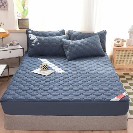 91家纺网 家纺一手货源 找家纺 （总）豪选 2025新款全棉纯棉金绣夹棉床笠上新可裸睡四季款