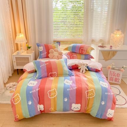 91家纺网 家纺一手货源 找家纺 （总）川悦生活 2021新款牛奶绒四件套