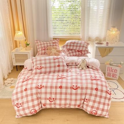 91家纺网 家纺一手货源 找家纺 （总）川悦生活 2021新款牛奶绒四件套