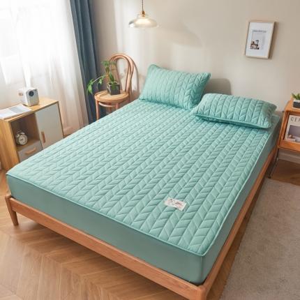 91家纺网 家纺一手货源 找家纺 （总）卡伦 2025新款原棉大豆纤维夹棉床笠席梦思保护套