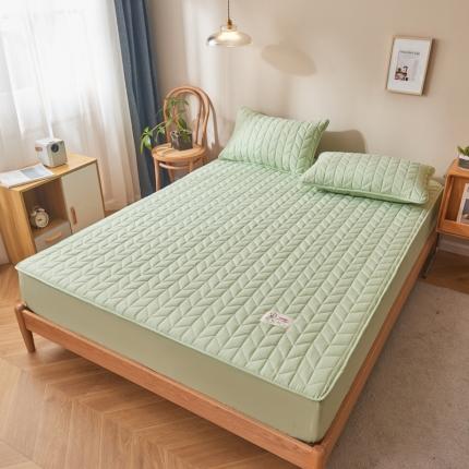 91家纺网 家纺一手货源 找家纺 （总）卡伦 2025新款原棉大豆纤维夹棉床笠席梦思保护套