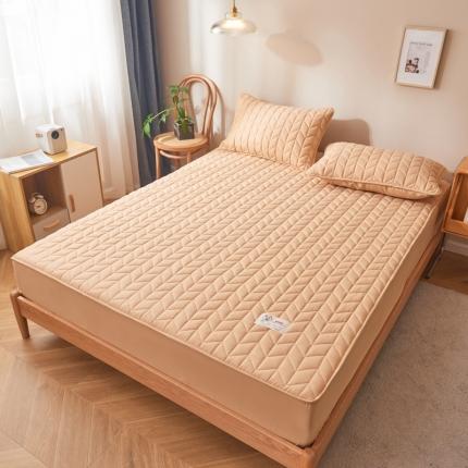 91家纺网 家纺一手货源 找家纺 （总）卡伦 2025新款原棉大豆纤维夹棉床笠席梦思保护套