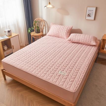 91家纺网 家纺一手货源 找家纺 （总）卡伦 2025新款原棉大豆纤维夹棉床笠席梦思保护套