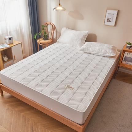 91家纺网 家纺一手货源 找家纺 （总）卡伦 2025新款原棉大豆纤维夹棉床笠席梦思保护套