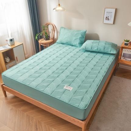 91家纺网 家纺一手货源 找家纺 （总）卡伦 2025新款原棉大豆纤维夹棉床笠席梦思保护套