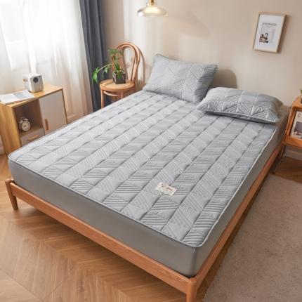 91家纺网 家纺一手货源 找家纺 （总）卡伦 2025新款原棉大豆纤维夹棉床笠席梦思保护套