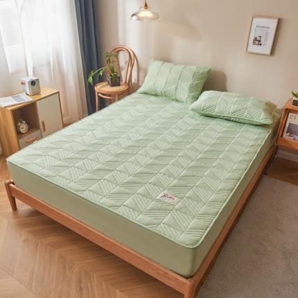 91家纺网 家纺一手货源 找家纺 （总）卡伦 2025新款原棉大豆纤维夹棉床笠席梦思保护套