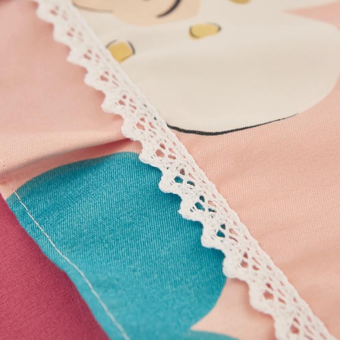 91家纺网 家纺一手货源 找家纺 艺玲 2022新款韩版澳绒床裙四件套 欢乐颂