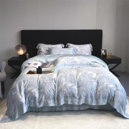 总馨蕊家居 2022新款80S兰精天丝四件套-巴黎