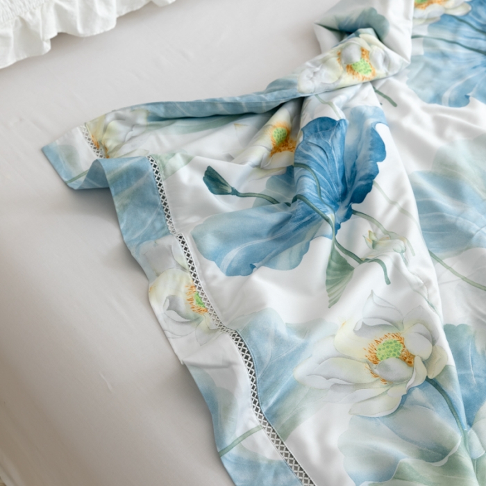 91家纺网 家纺一手货源 找家纺 棉生活家纺 2022新款莫代尔天丝夏被 惊鸿仙子