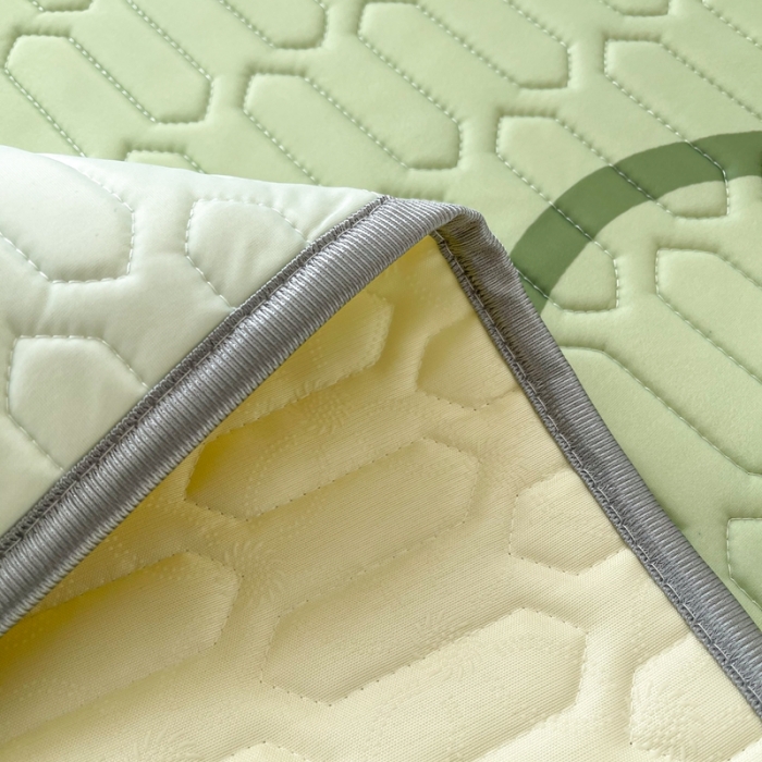 91家纺网 家纺一手货源 找家纺 慕尚 2025新款大版乳胶凉席 可爱恐龙