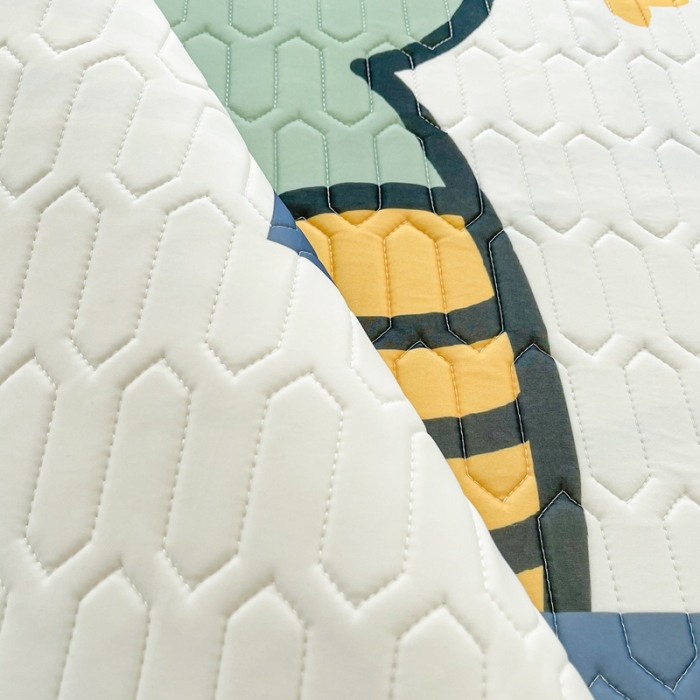 91家纺网 家纺一手货源 找家纺 慕尚 2025新款大版乳胶凉席 快乐伙伴