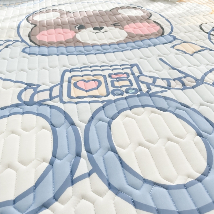 91家纺网 家纺一手货源 找家纺 慕尚 2025新款大版乳胶凉席 太空伙伴