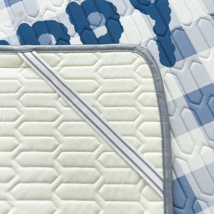 91家纺网 家纺一手货源 找家纺 慕尚 2025新款大版乳胶凉席 笑脸