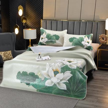 91家纺网 家纺一手货源 找家纺 (总) 四川牛皮席 2025新款头层水牛皮凉席