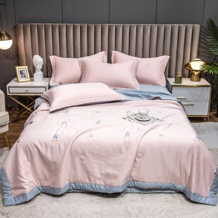 91家纺网 家纺一手货源 找家纺 （总）澳梵 2022新款莫代尔绣花夏被四件套