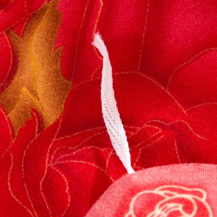 91家纺网 家纺一手货源 找家纺 柔享家（原芷澜家纺） 2025新款双边床裙四件套 家有喜事