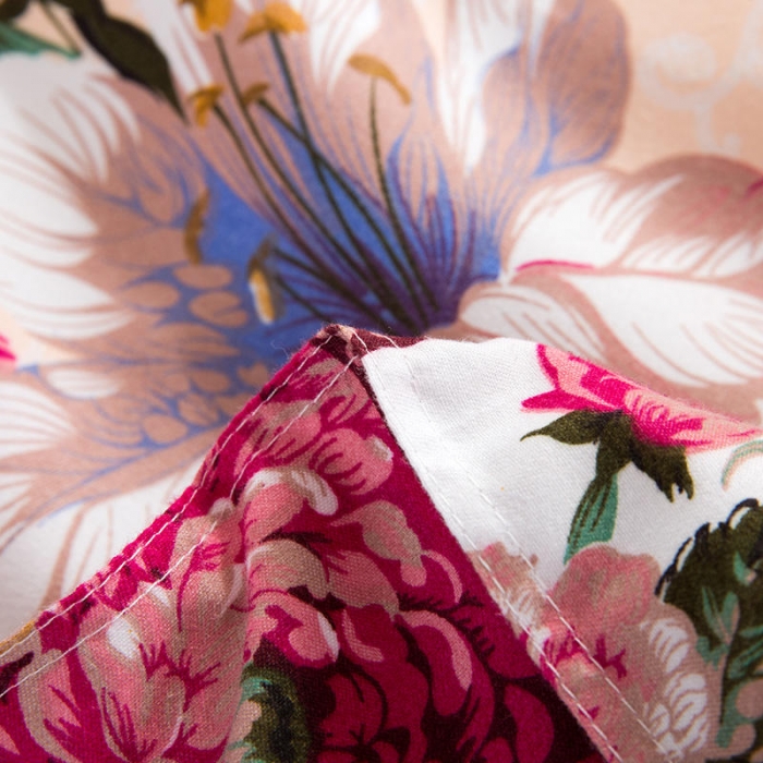 91家纺网 家纺一手货源 找家纺 柔享家（原芷澜家纺） 2025新款双边床裙四件套 金銮花开