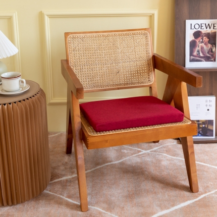 91家纺网 家纺一手货源 找家纺 2025天然乳胶坐垫亚麻坐垫天鹅绒乳胶座垫学生椅垫内外套