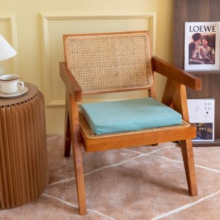 91家纺网 家纺一手货源 找家纺 2025天然乳胶坐垫亚麻坐垫天鹅绒乳胶座垫学生椅垫内外套