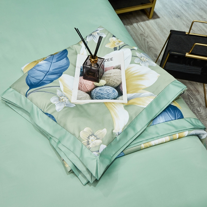 91家纺网 家纺一手货源 找家纺 （总）绣女坊2023新款水洗天丝夏被四件套夏凉被