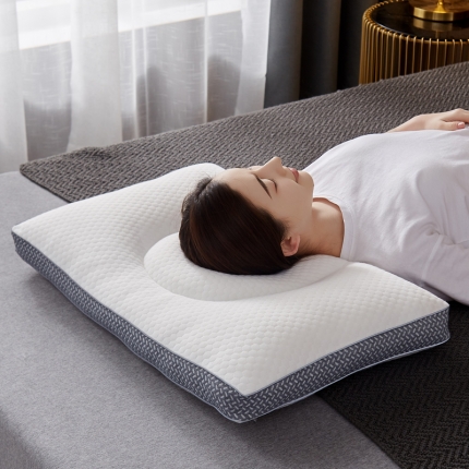 91家纺网 家纺一手货源 找家纺 （总）乐可 2022新款分区舒压枕-风格二