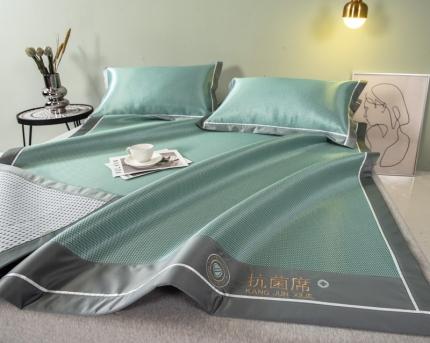 91家纺网 家纺一手货源 找家纺 (总) 印季 2023新款1200D加厚绣花抗菌碳光席