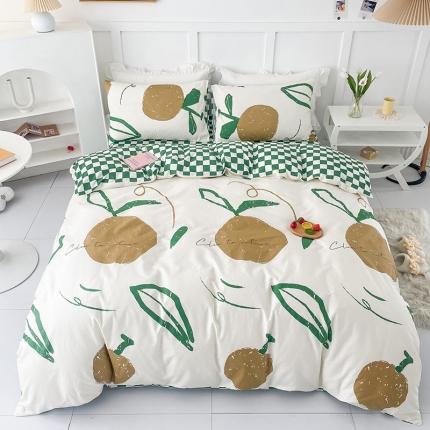 91家纺网 家纺一手货源 找家纺 珺柔 2022新款13070全棉四件套 果香